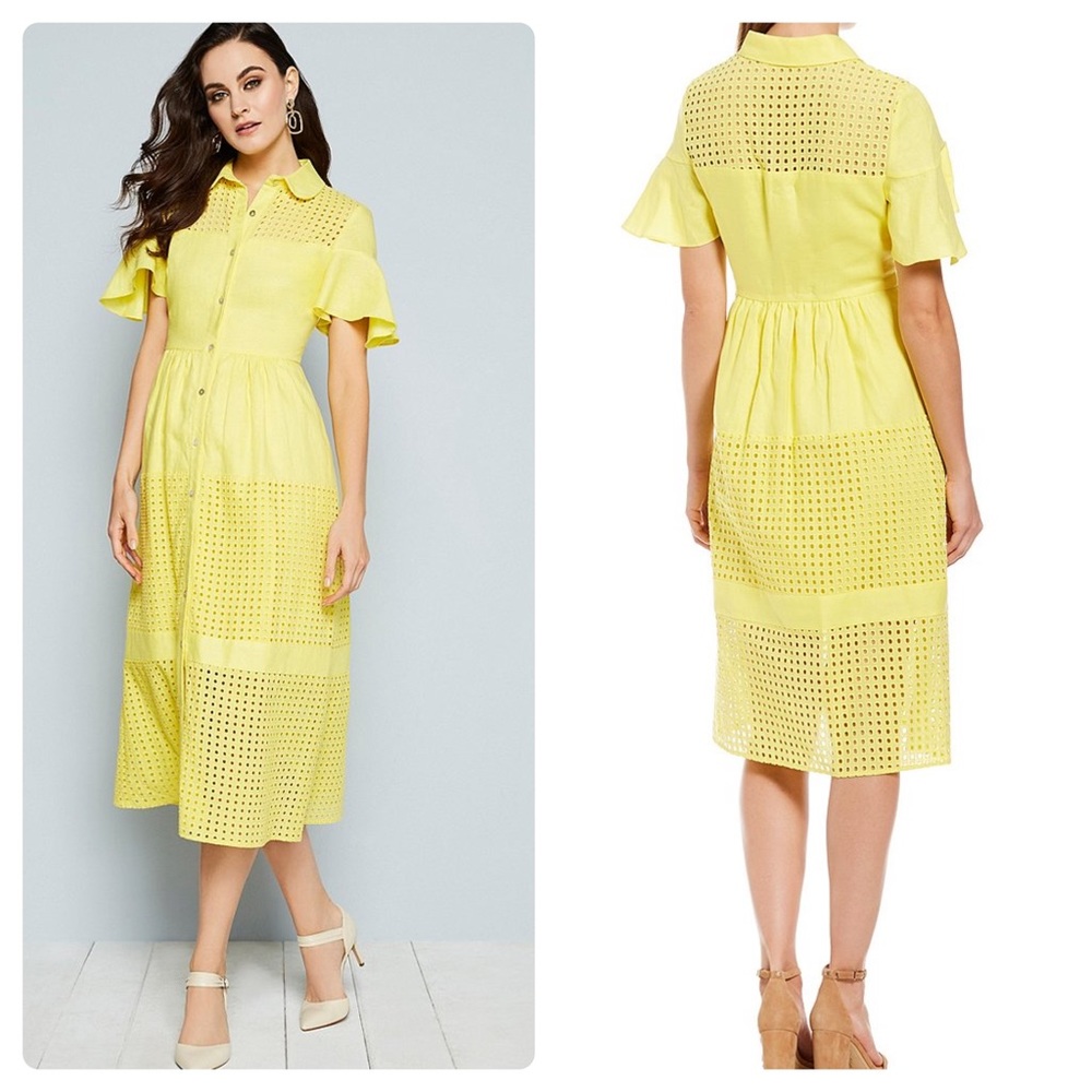 Belle Badgley Mischka | Daily Eyelet Shirt Dress